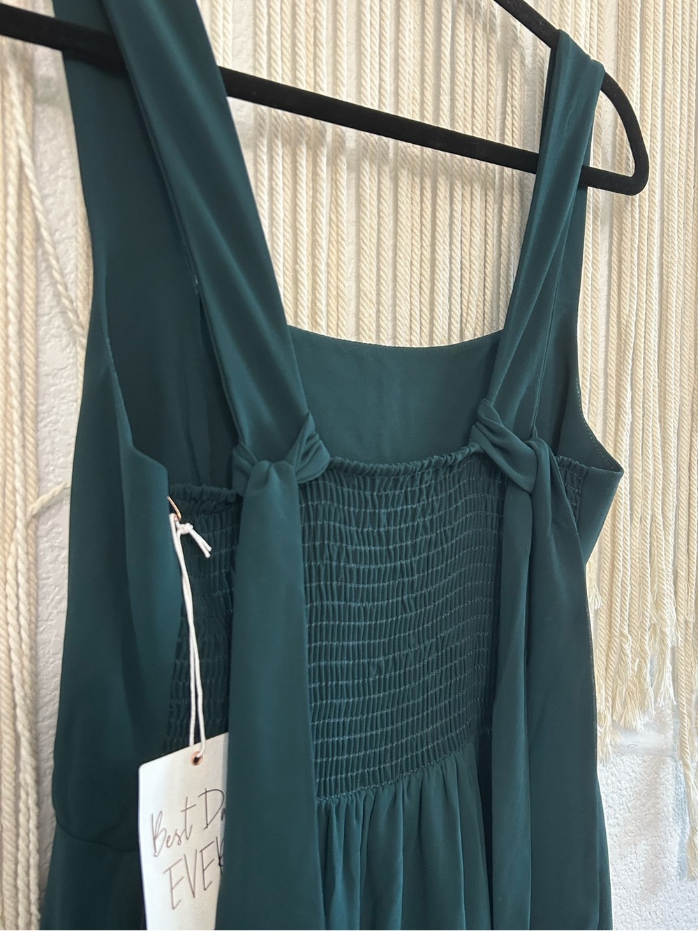 SHOW ME YOUR MUMU Claire Elegant Emerald Chiffon Midi Dress Bridesmaid NWT - Picture 14 of 16